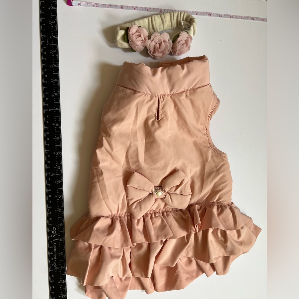 Bond & Co. Dog Rose Dress Jacket with Floral Headband Pink Size M